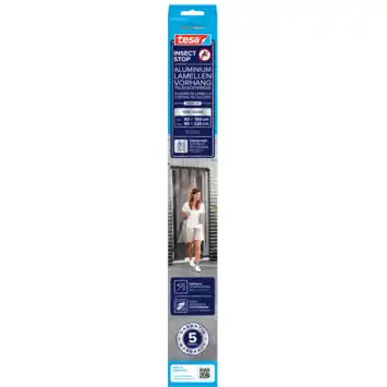 tesa Insect Stop lamellenhordeur Premium 60/95 x 220 cm antraciet