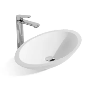 Marho Beli waskom ovaal 59 x 35 x 11 cm solid surface mat wit