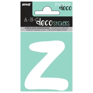 Pickup plakletter Z Emma wit 70 mm