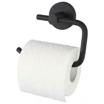 Haceka Kosmos toiletrolhouder zonder klep mat zwart