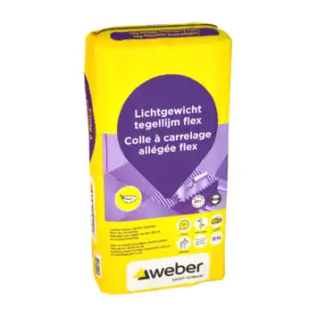 Weber Beamix lichtgewicht tegellijm flex 15 kg