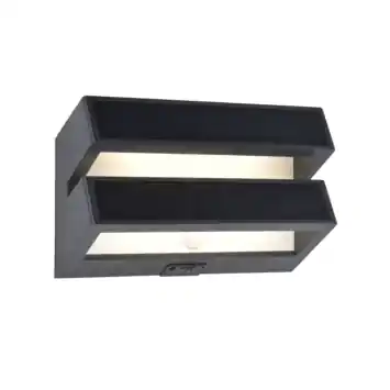 LUTEC wandlamp Barlo Solar antraciet 8,2W met bewegingssensor
