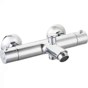 Atlantic thermostatische badkraan met omstelling chroom Oscar chroom 15 cm