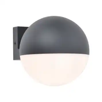 LUTEC wandlamp Looma donkergrijs 25W