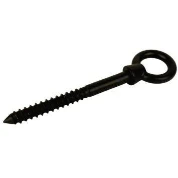 Oogbout met houtdraad 6x60mm RVS Zwart