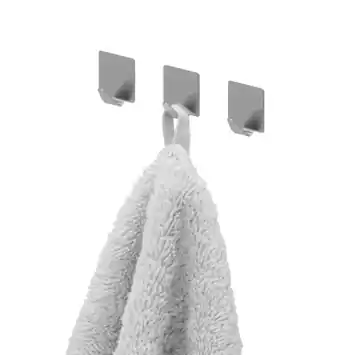 Tiger ophang haak Baseline Square small geborsteld RVS set van 3