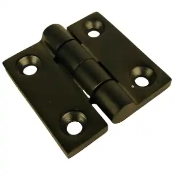Scharnier 50x50x4mm RVS Zwart