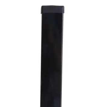 Profielpaal vierkant zwart 6 x 6 cm, lengte 175 cm