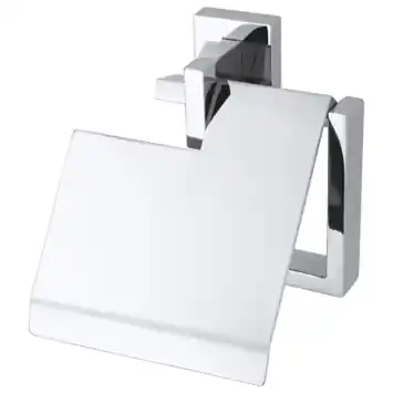 Haceka Edge toiletrolhouder met klep chroom