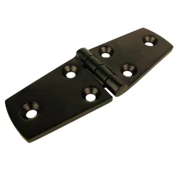 Scharnier 100x38x4mm RVS Zwart