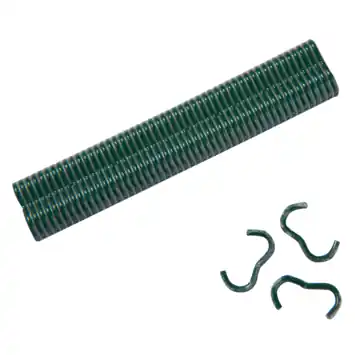Omega geplastificeerde krammen voor tuindraad 20 mm, 200 stuks