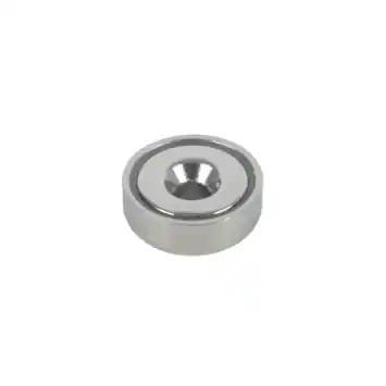 Magneet Neodymium met schroefgat 20x7mm