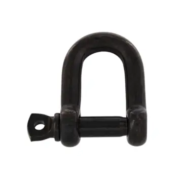 D-sluiting 5mm RVS Zwart