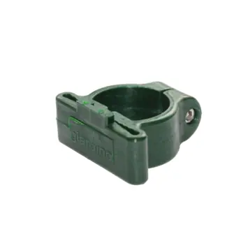 Giardino plastiek hoekklem voor 48 mm profielpaal RAL 6005 groen 6 stuks