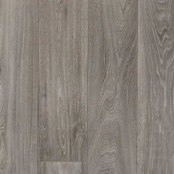 Kleurstaal vinyl vloer Gourdon rechte stroken zwart/grijs eiken houtlook