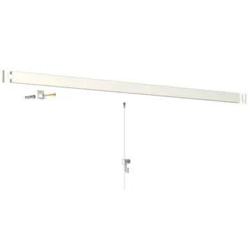 Artiteq Click Rail schilderij ophangsysteem compleet 4 meter wit RAL 9010