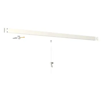 Artiteq Click Rail schilderij ophangsysteem compleet 2 meter wit RAL 9016 overschilderbaar