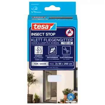 tesa Insect Stop deurhor Comfort Easy On/Easy Off 65 x 250 cm wit
