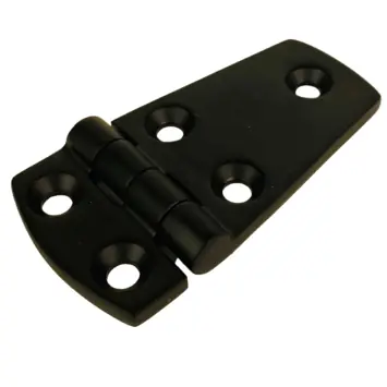 Scharnier 56/20x38x4mm RVS Zwart