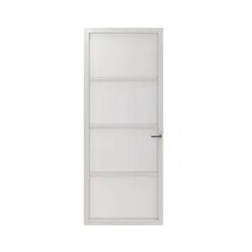 Lundia binnendeur Lumen En 2D03 mat glas wit gegrondverfd stomp 88 x 231,5 cm inclusief deurbeslag Tord