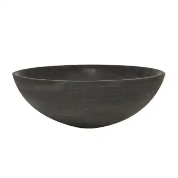 Marho Nudo waskom rond 40 x 14 cm hardsteen gezoet
