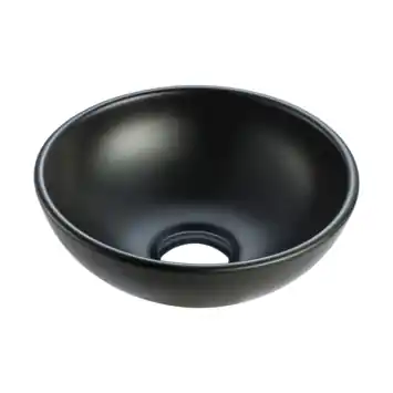 Marho Drova waskom rond 28 x 10 cm keramiek mat zwart