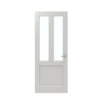 Lundia binnendeur Frama En 2F03 blank facet glas wit gegrondverfd stomp 88 x 201,5 cm