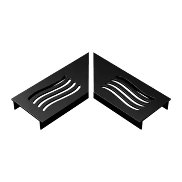 Stonewish Ultra Drain L-rooster zwart wave patroon