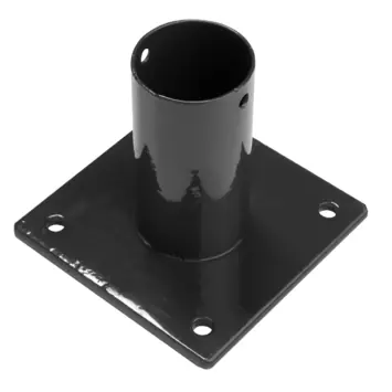 Giardino paalhouder voetstuk zwart voor ronde paal Ø 48 mm