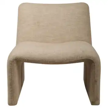 KARWEI fauteuil Kate beige grof geweven stof