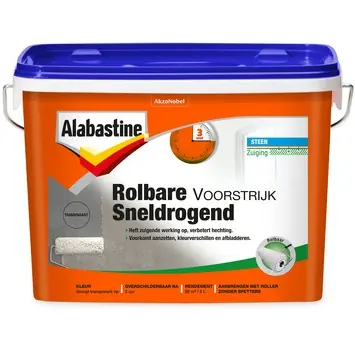Alabastine rolbare voorstrijk sneldrogend transparant 5 l