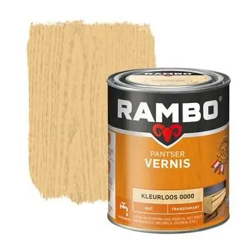 Rambo pantser vernis mat kleurloos 750 ml