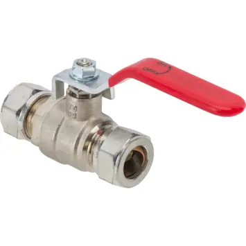 Sanivesk CV Kogelkraan Knel Hendel Messing 15mm