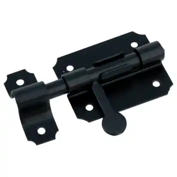 Waelbers schuifgrendel  65 mm zwart