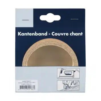 Strijkband gebleekt eiken 23 mm 2,5 m