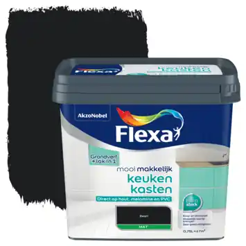 Flexa Mooi Makkelijk keukenkasten mat zwart 750 ml