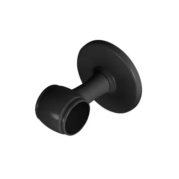 Plafondsteun 5 cm voor 28 mm gordijnroede mat zwart 2 stuks