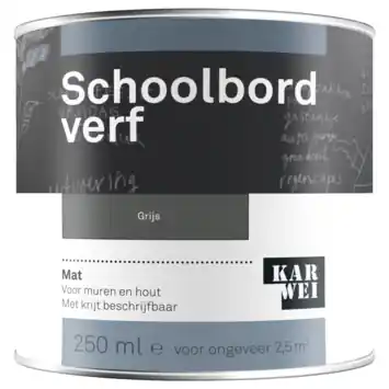 Karwei schoolbord verf mat grijs 250 ml