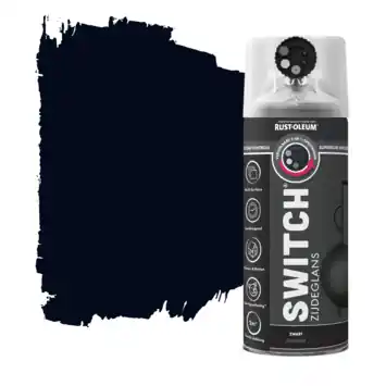 Rust-Oleum Switch spuitlak zijdeglans zwart 400 ml