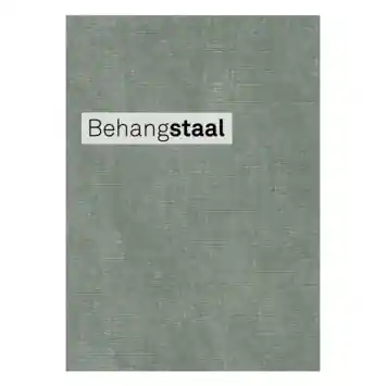 Behangstaal vliesbehang Le Noir & Blanc textiel uni groen (dessin 113286)