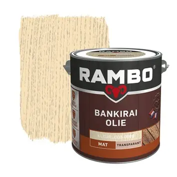 Rambo Bankirai olie transparant kleurloos 2,5 liter