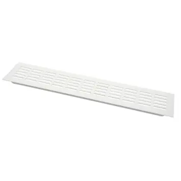 Sanivesk ventilatiestrip aluminium wit 40x8 cm
