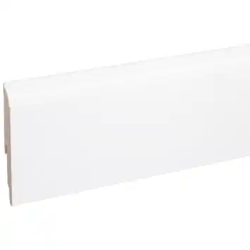 CANDO hoge plint kwartrond clip wit 1,9 x 12