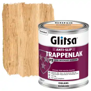 Glitsa anti-slip trappenlak eiglans blank intensief gebruik 750 ml