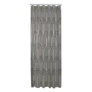 Sealskin douchegordijn brave 180x200cm zwart/wit