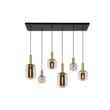 Lucide hanglamp Joanet 6x40W fumé