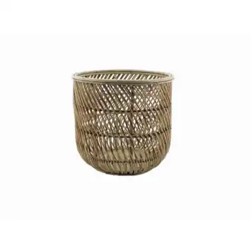 Mand rotan blond D32H35 cm