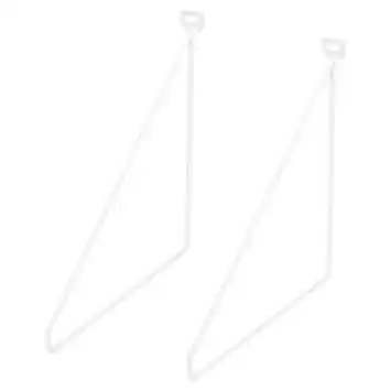 Duraline plankdrager dun wit 24x26,5 cm 2 stuks