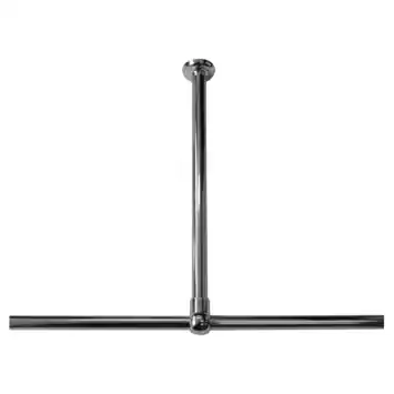 Sealskin Plafondsteun Seallux voor Douchegordijnstang Chroom 60 cm