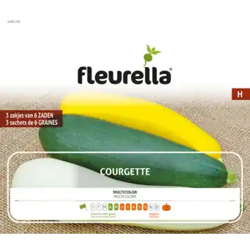 Fleurella zaden courgette multicolor
